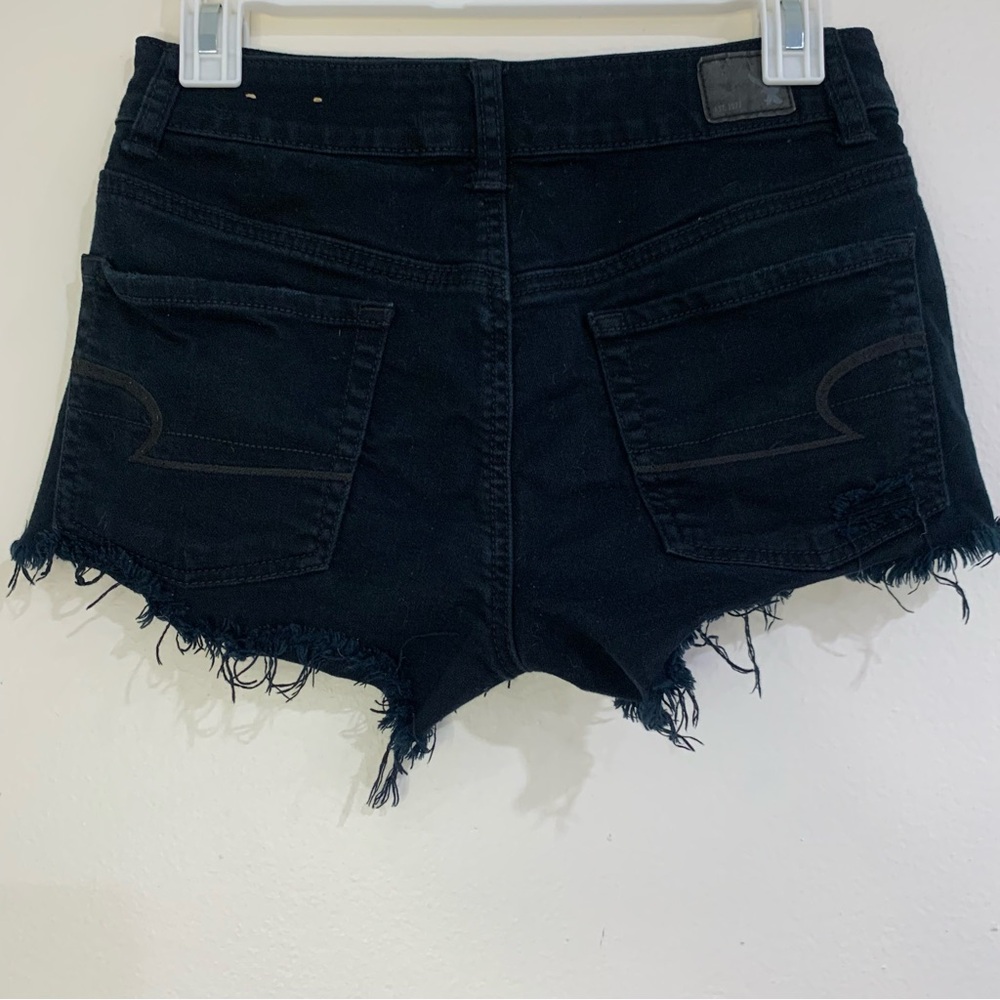 American Eagle Distressed Stretch Denim Shorts Women's Size 2 Beach Summer - Picture 8 of 8